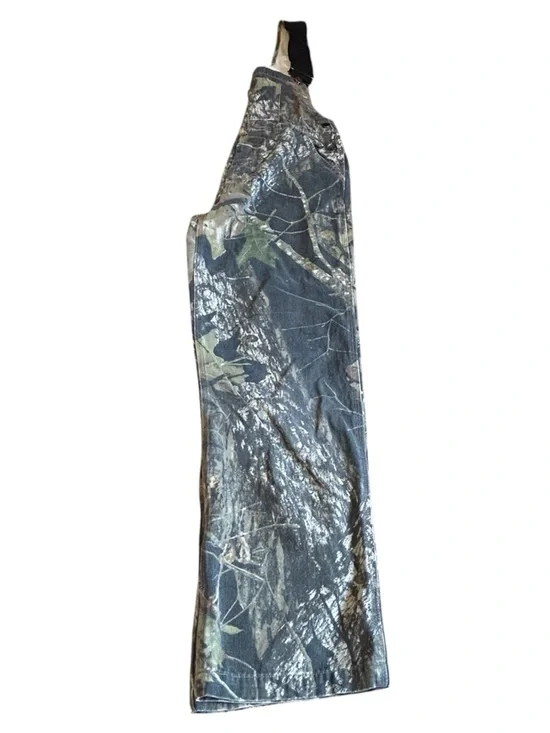 Vintage Mossy Oak Camo Bib Overalls Youth L Hunting Outdoor - Picture 3 of 12